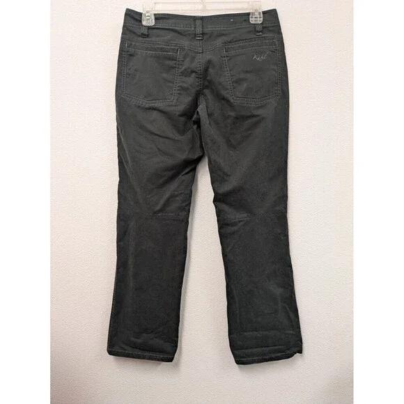 Kuhl Dark Gray Straight Leg Hiking Pants sz 6P Reinforced Knee Outdoor Gorpcore - Picture 7 of 10